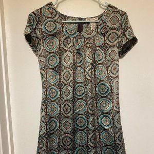 Paisley-print Silk Mini-dress